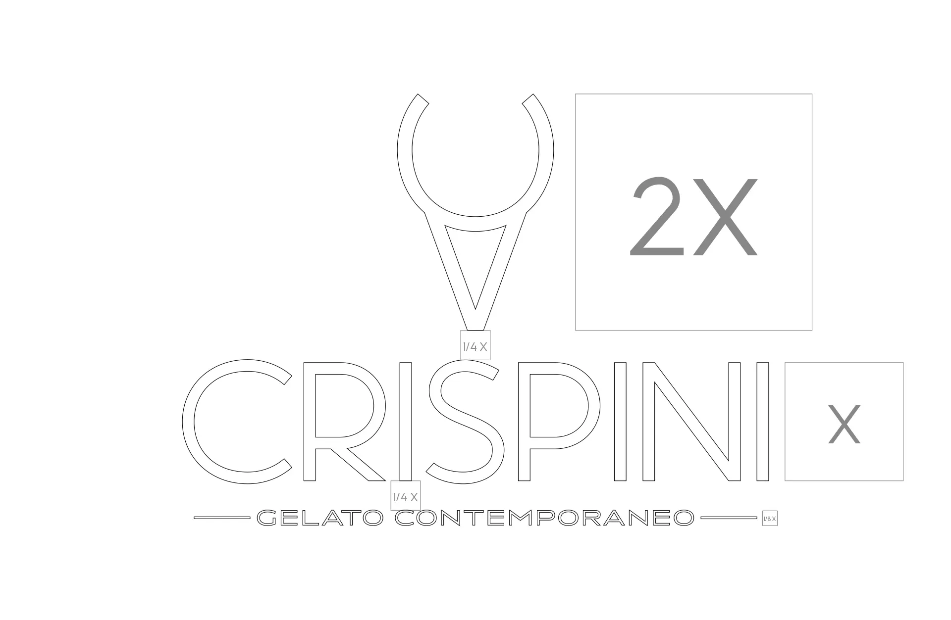 Creazione Logo CRISPINI GELATO CONTEMPORANEO - 300dpi STUDIO