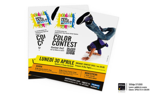 Locandina evento Color Contest formato A4