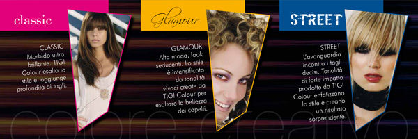 Interno brochure aperta HAIR ZONE colore creativo