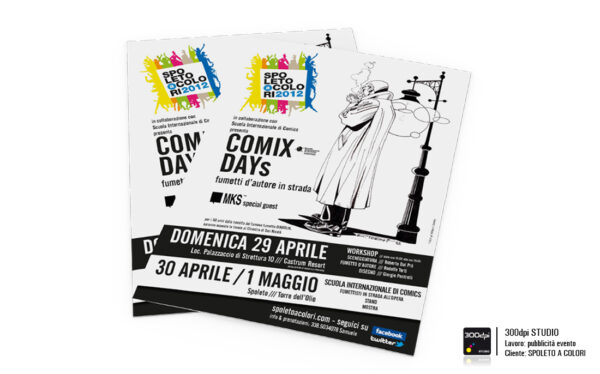 Locandina evento Comix Day formato A4