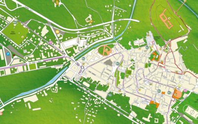 Mappa turistica città di Spoleto
