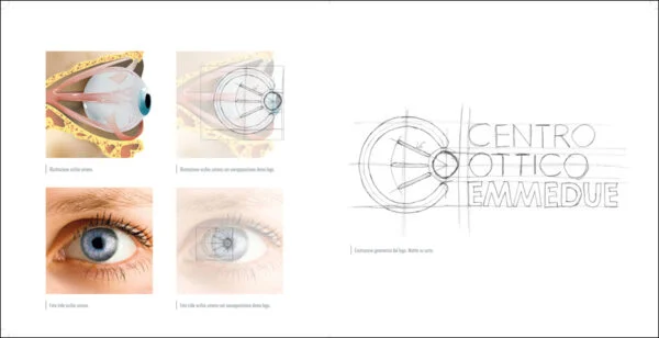 Progettazione logo Centro Ottico EMMEDUE.