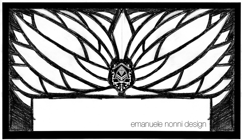 Disegno a mano fisarmonica Scandalli AIR - design Emanuele Nonni