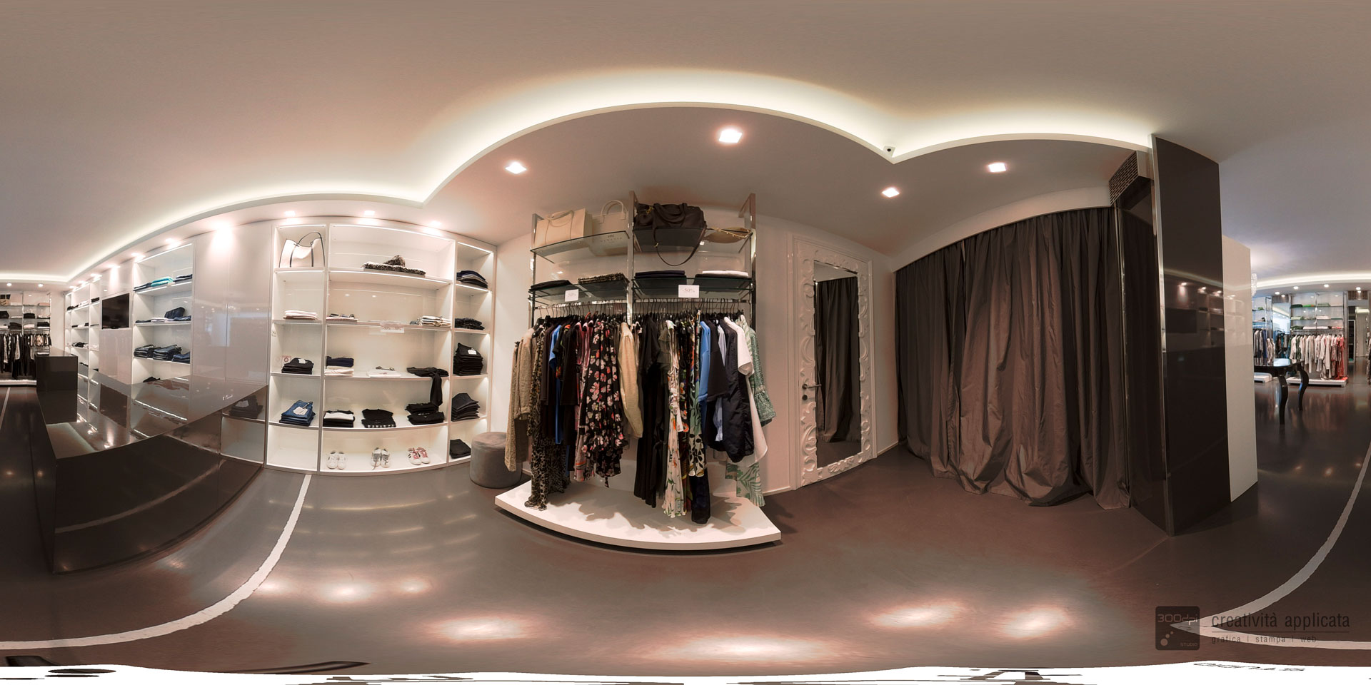 Fotografia a 360° di negozio di abbigliamento - 300dpi STUDIO