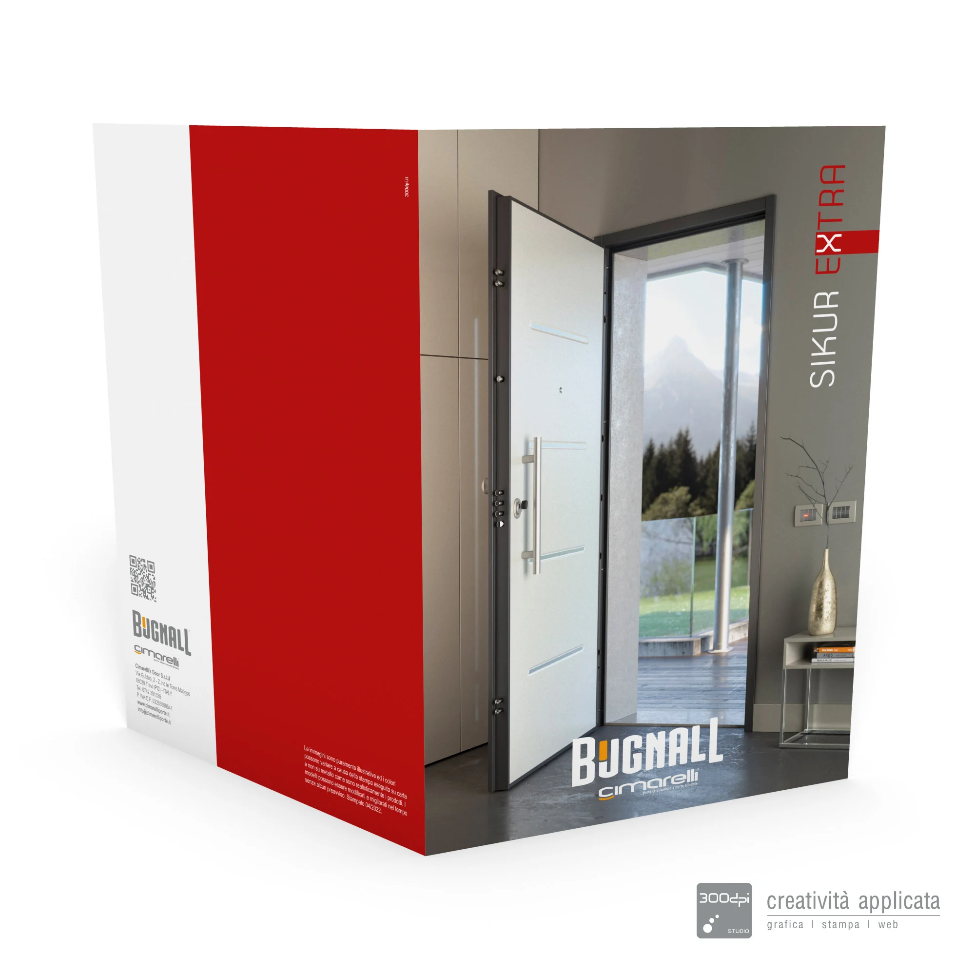 Grafica pieghevole porte blindate SIKUR EXTRA - Bugnall-Cimarelli - 300dpi STUDIO