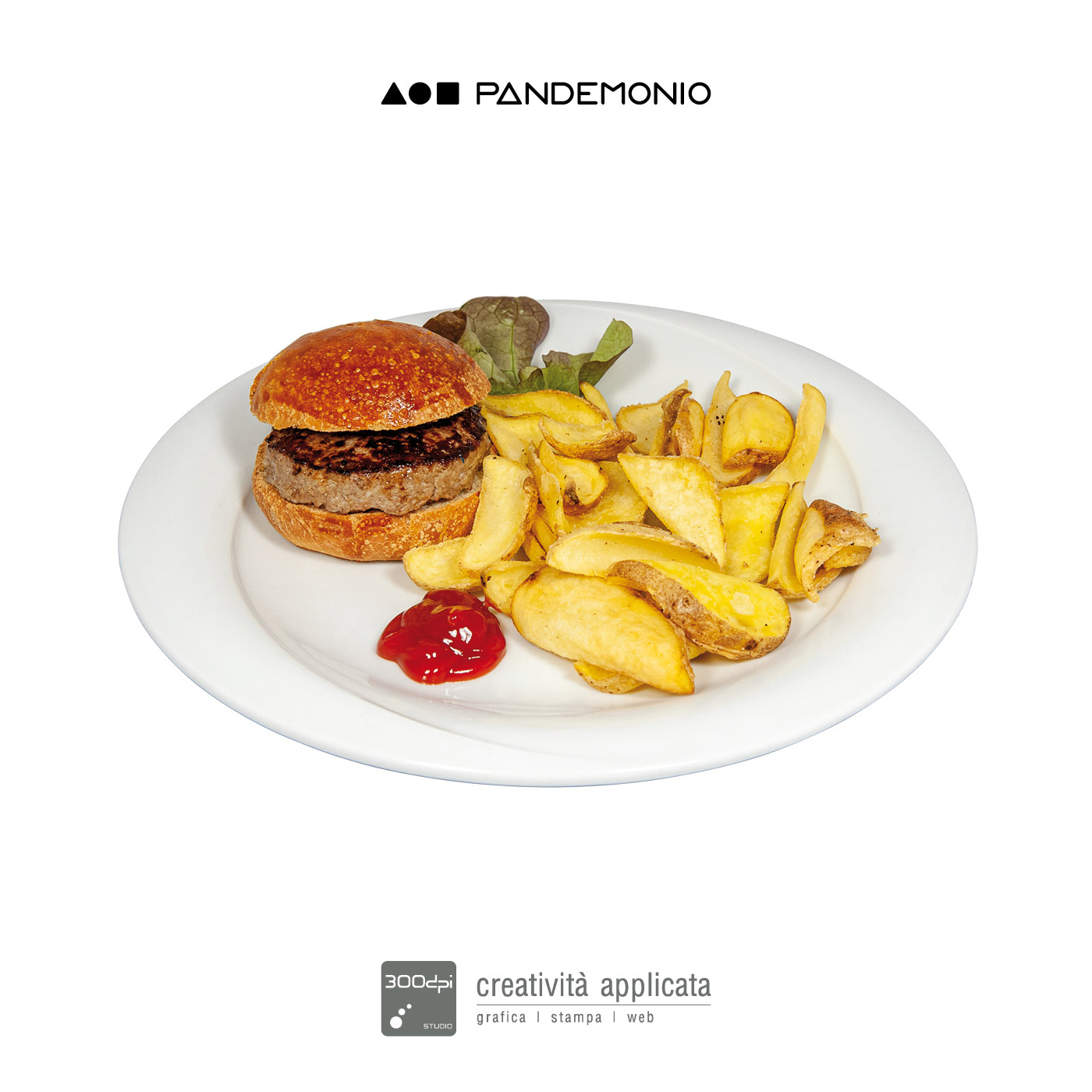 Menù bambini: hamburger e patatine fritte – Pandemonio Spoleto