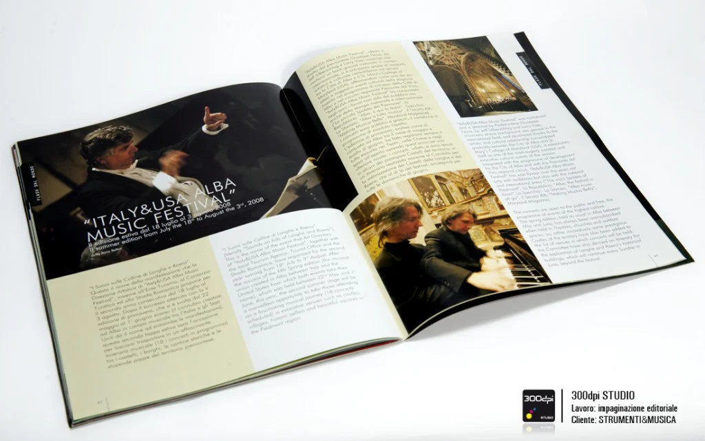 Impaginazione rivista Strumenti&Musica nr. 3 articolo su "Aba Music Festival"
