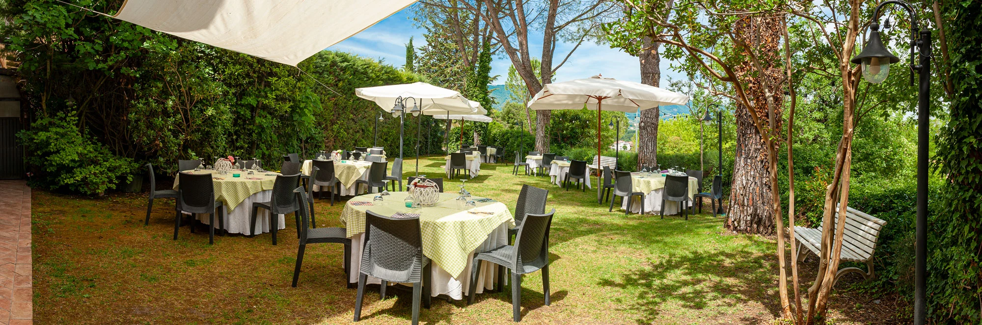 La Fattoria Spoleto: giardino panoramico - Ristorante - Pizzeria - Albergo