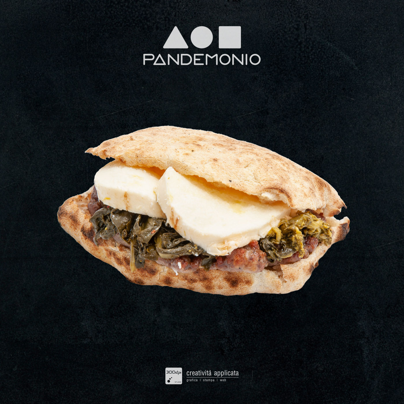 Panino formaggio e friarielli Pandemonio – 300dpi STUDIO Spoleto-Rimini