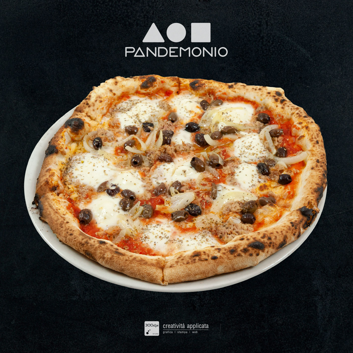 Pizza cipolla e olive Pandemonio – 300dpi STUDIO Spoleto-Rimini