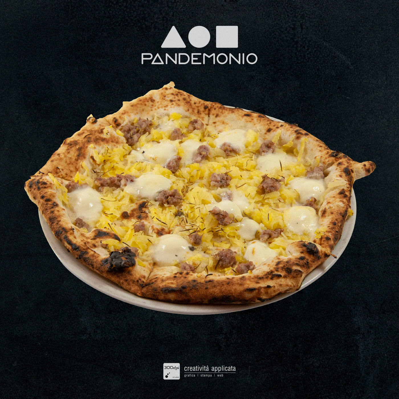 Pizza patate e salsiccia Pandemonio – 300dpi STUDIO Spoleto-Rimini