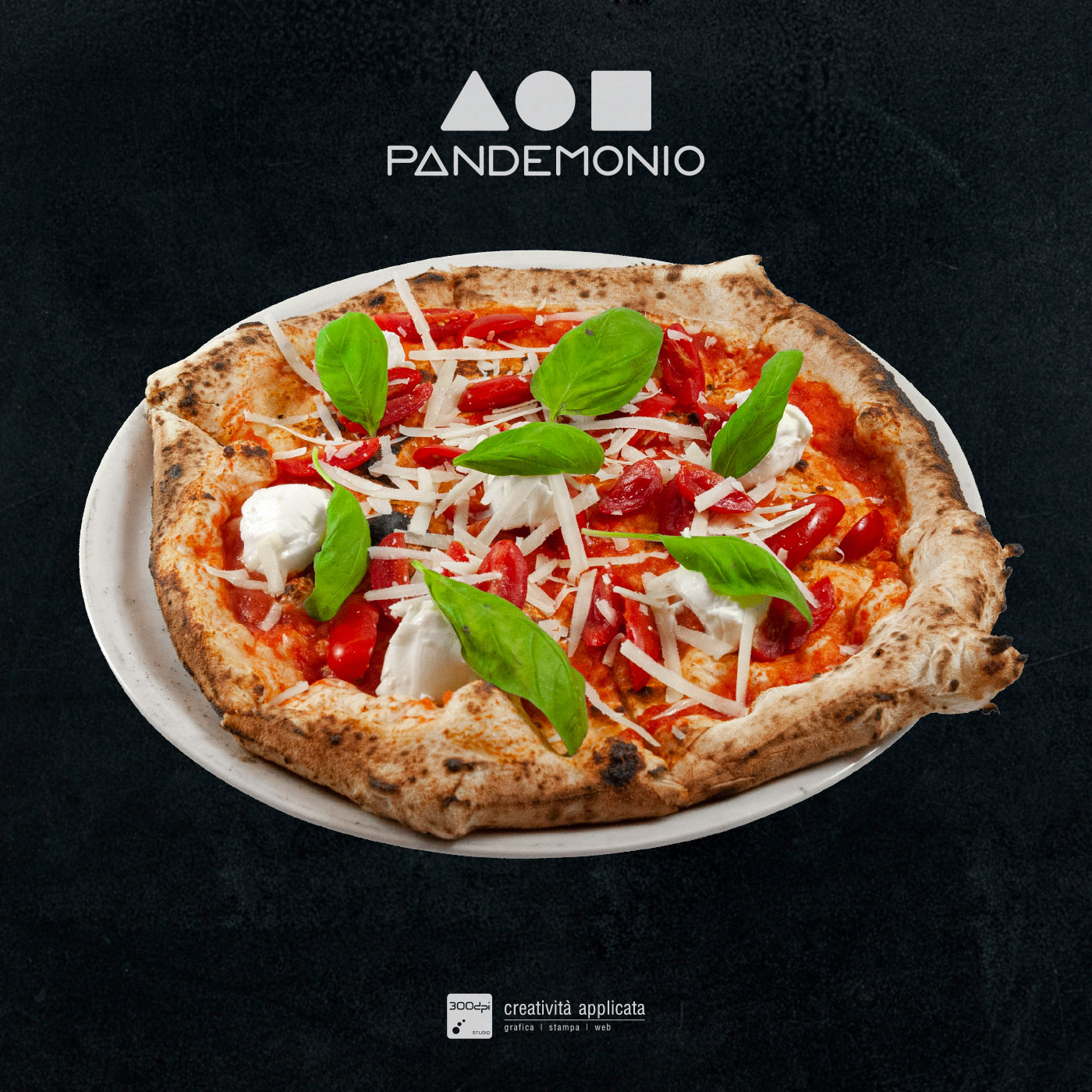 Pizza pomodorini e fiordilatte Pandemonio – 300dpi STUDIO Spoleto-Rimini