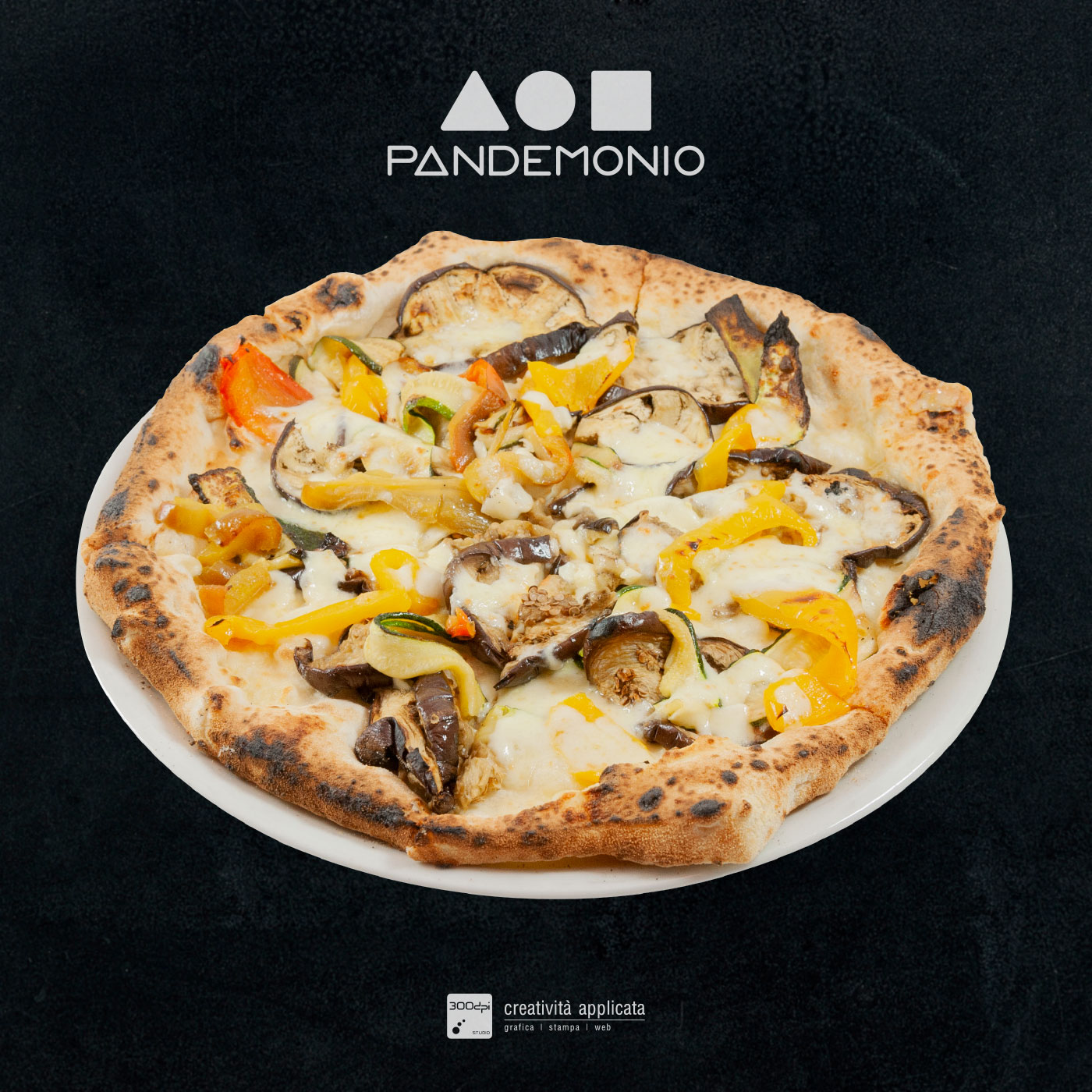 Pizza vegetariana Pandemonio – 300dpi STUDIO Spoleto-Rimini