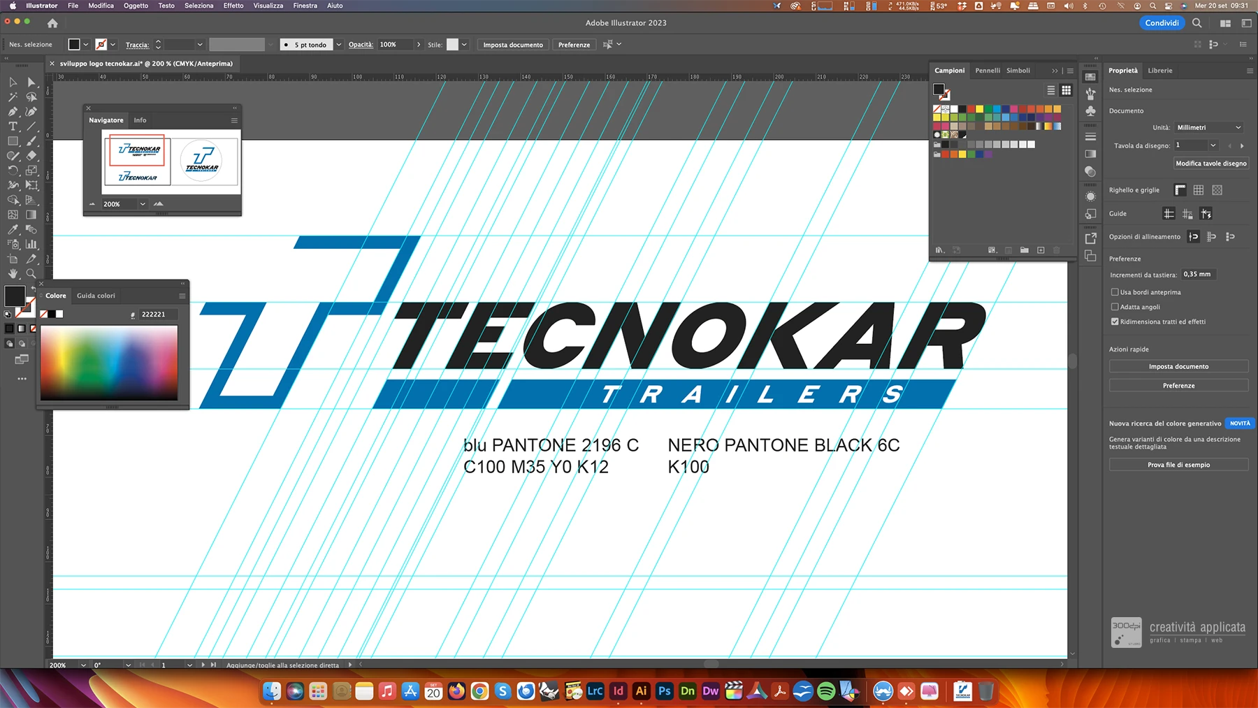 Progettazione restyling logo TECNOKAR TRAILERS - 300dpi STUDIO