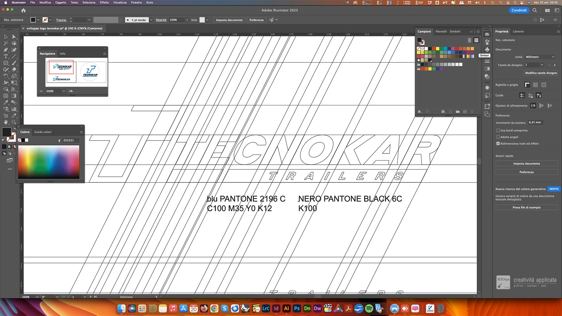 Progettazione restyling logo TECNOKAR TRAILERS - 300dpi STUDIO