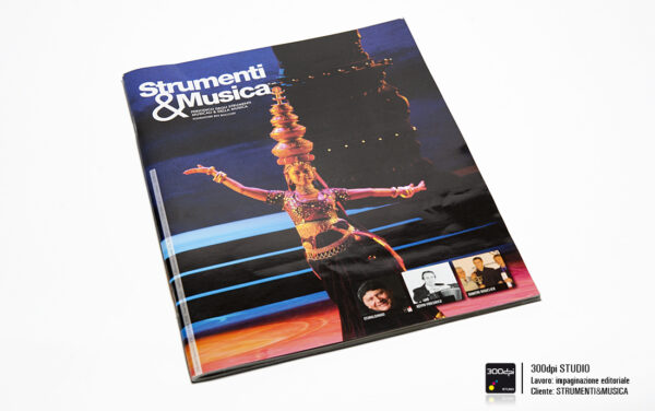 Progetto grafico impaginazione rivista Strumenti&Musica nr 4 copertina