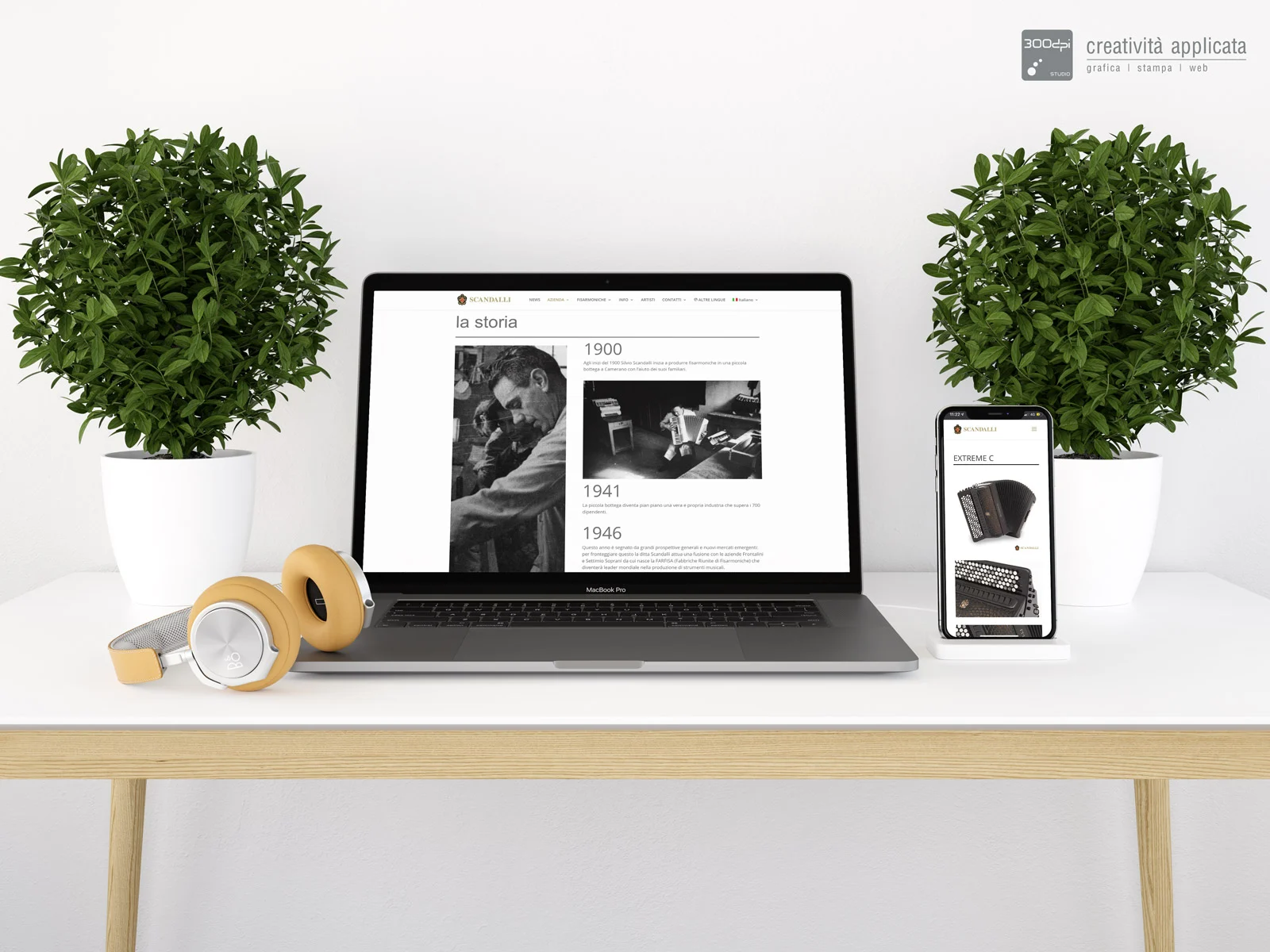 Scandalli Accordions: sito internet fisarmoniche Castelfidardo by 300dpi STUDIO