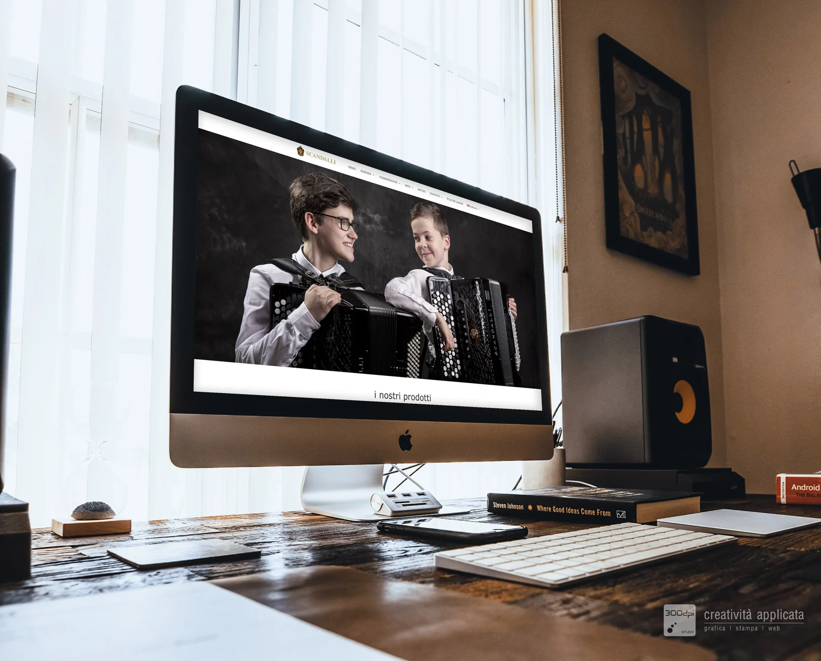Scandalli Accordions: sito internet fisarmoniche Castelfidardo by 300dpi STUDIO