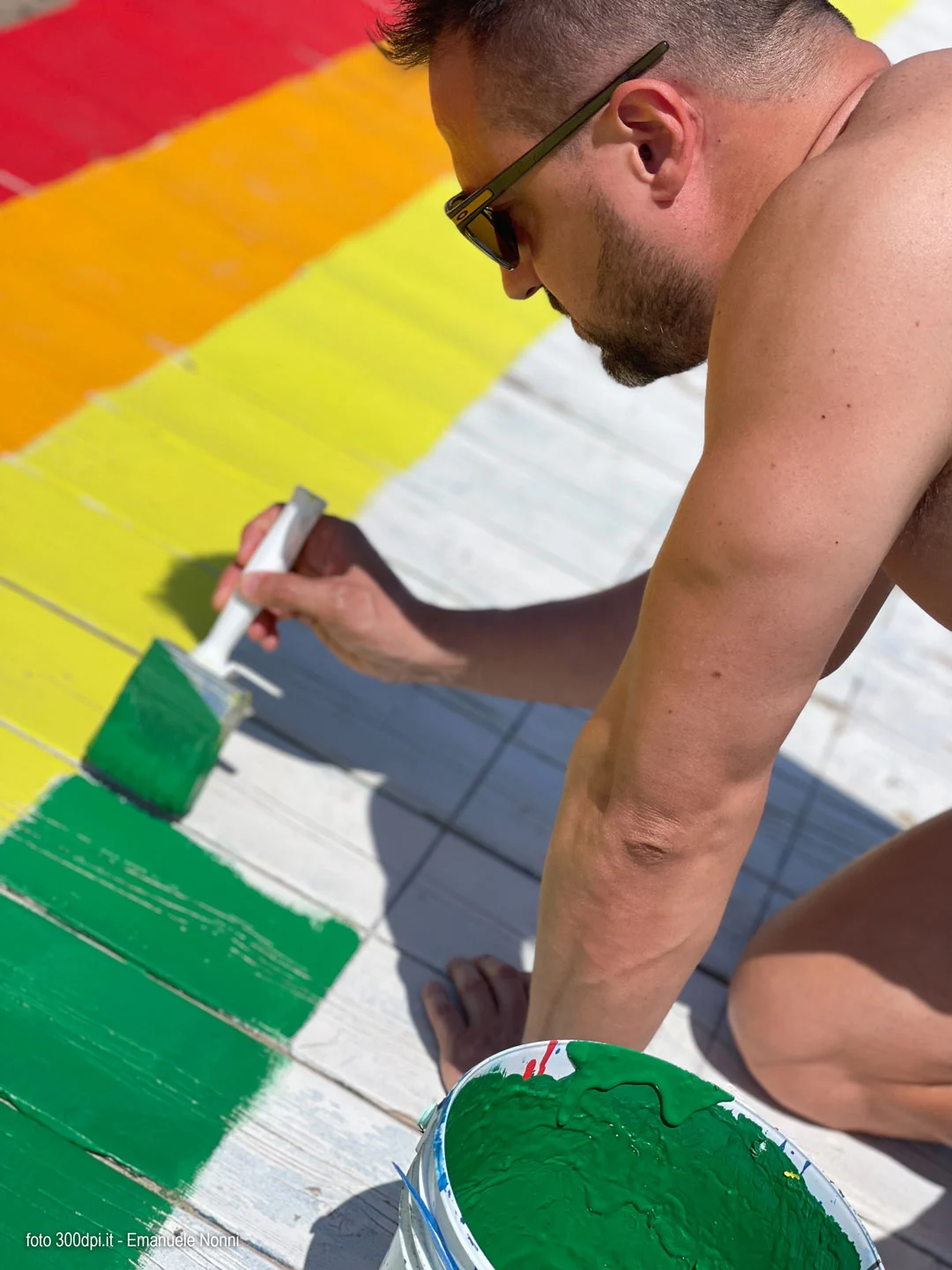 verniciatura passerella arcobaleno la community 27 foto 300dpi studio emanuele nonni 2023